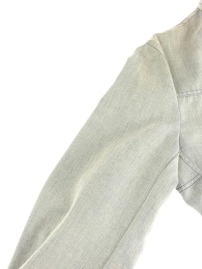 【中古品】【メンズ】 NTERMEZZO インターメッツォ BUTTON JACKET ボタンジャケット ライトアウター 141-240106-kk-26-tag サイズ：L カラー：グレー 万代Net店