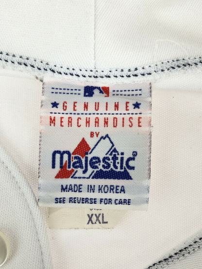 【中古品】【メンズ】 GENUINE MERCHANDISE BY MAJESTIC マジェスティック MLB MILWAUKEE BREWERS AUTHENTIC JERSEYRS MLB 146-231229-kk-19-tag サイズ：XXL カラー：ホワイト 万代Net店