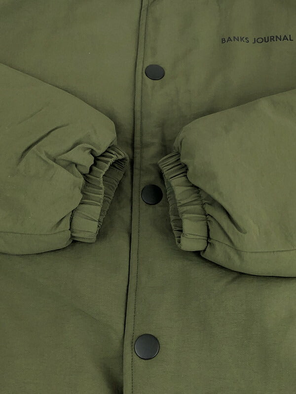 【中古品】【メンズ】 BANKS JOURNAL バンクス ジャーナル OFFICAL LABEL AJT0042 オフィシャルラベル コーチジャケット ライトアウター 140-240104-kk-02-tag サイズ：M カラー：オリーブ 万代Net店