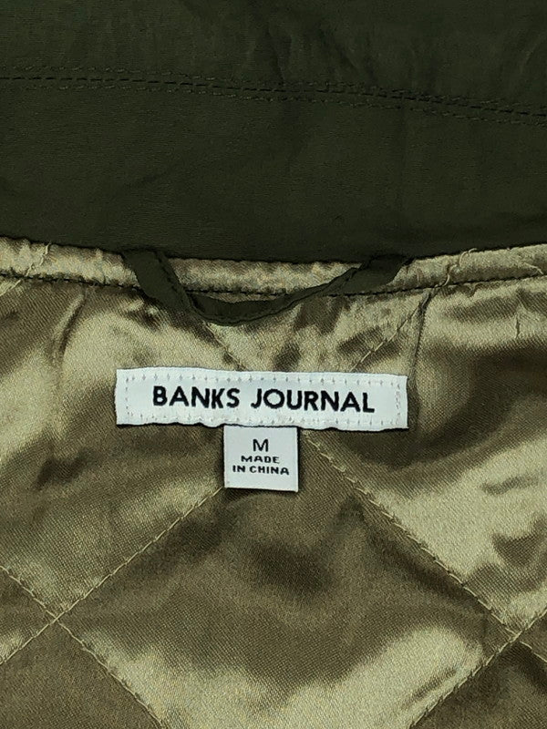 【中古品】【メンズ】 BANKS JOURNAL バンクス ジャーナル OFFICAL LABEL AJT0042 オフィシャルラベル コーチジャケット ライトアウター 140-240104-kk-02-tag サイズ：M カラー：オリーブ 万代Net店