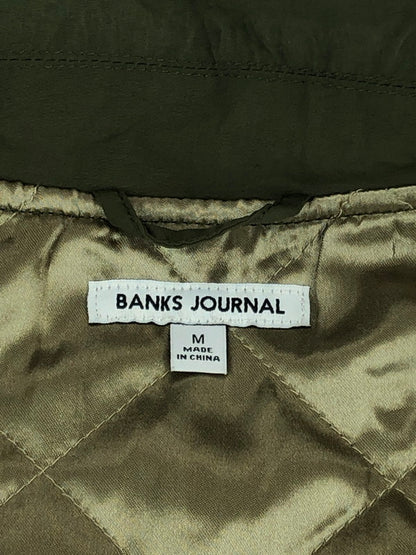 【中古品】【メンズ】 BANKS JOURNAL バンクス ジャーナル OFFICAL LABEL AJT0042 オフィシャルラベル コーチジャケット ライトアウター 140-240104-kk-02-tag サイズ：M カラー：オリーブ 万代Net店