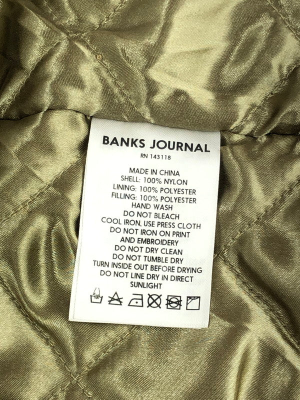 【中古品】【メンズ】 BANKS JOURNAL バンクス ジャーナル OFFICAL LABEL AJT0042 オフィシャルラベル コーチジャケット ライトアウター 140-240104-kk-02-tag サイズ：M カラー：オリーブ 万代Net店