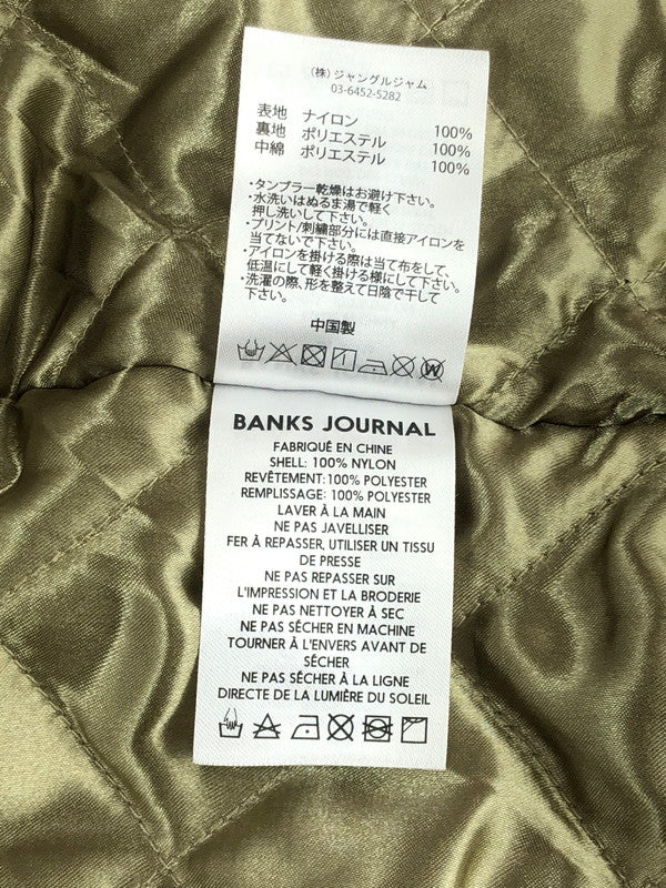 【中古品】【メンズ】 BANKS JOURNAL バンクス ジャーナル OFFICAL LABEL AJT0042 オフィシャルラベル コーチジャケット ライトアウター 140-240104-kk-02-tag サイズ：M カラー：オリーブ 万代Net店