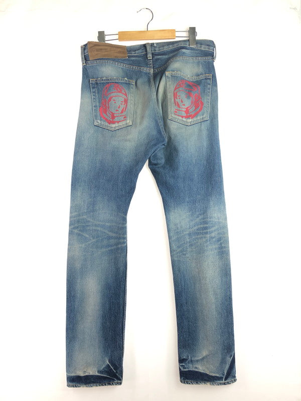 【中古品】【メンズ】 Billionaire Boys Club ビリオネアボーイズクラブ × ICECREAM アイスクリーム コラボ RUNNING DOG DENIM ランニングドッグデニム ジーンズ ボトムス 151-250723-yy-05-tag サイズ：W31 カラー：ブルー/レッド 万代Net店