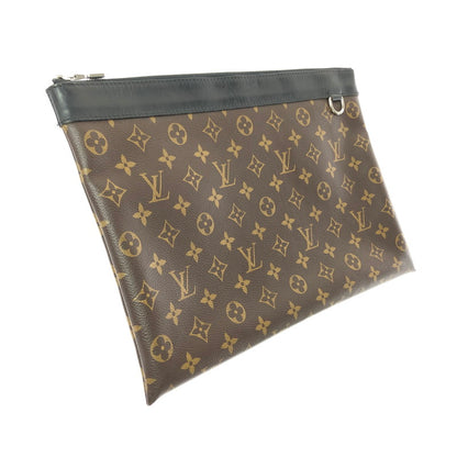 【中古品】【メンズ】 LOUIS VUITTON ルイ・ヴィトン POCHETTE DISCOVERY MONOGRAM MACASSAR M69411 ポシェット・ディスカバリー モノグラム・マカサー クラッチバッグ 鞄 179-260618-rt-08-tagh カラー：ブラウン 万代Net店