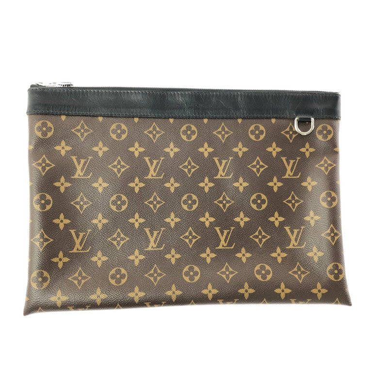【中古品】【メンズ】 LOUIS VUITTON ルイ・ヴィトン POCHETTE DISCOVERY MONOGRAM MACASSAR M69411 ポシェット・ディスカバリー モノグラム・マカサー クラッチバッグ 鞄 179-260618-rt-08-tagh カラー：ブラウン 万代Net店
