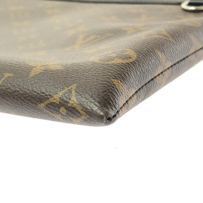 【中古品】【メンズ】 LOUIS VUITTON ルイ・ヴィトン POCHETTE DISCOVERY MONOGRAM MACASSAR M69411 ポシェット・ディスカバリー モノグラム・マカサー クラッチバッグ 鞄 179-260618-rt-08-tagh カラー：ブラウン 万代Net店