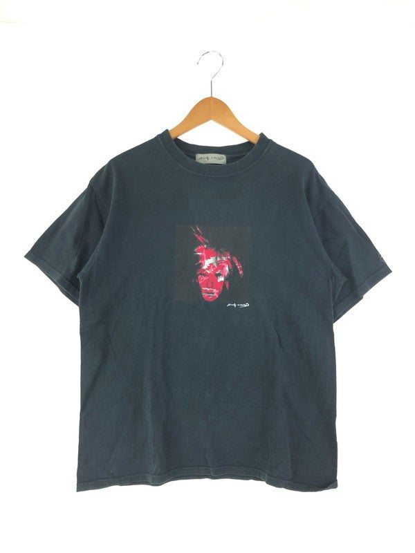 【中古品】【メンズ】 ANDY WARHOL OFFICIAL アンディ・ウォーホル オフィシャル 90's SELF-PORTRAIT T-SHIRT 90年代 セルフ ポートレート Tシャツ 半袖 トップス 146-240211-kk-23-tag サイズ：L カラー：ブラック 万代Net店