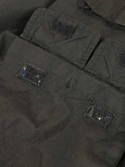 【現状渡し品】【メンズ】 MAXXSEL マクセル MULTI POCKET MILITARY VEST マルチポケット ミリタリーベスト ライトアウター 146-231230-kk-20-tag サイズ：L カラー：ブラック 万代Net店