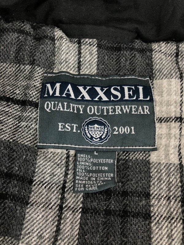【現状渡し品】【メンズ】 MAXXSEL マクセル MULTI POCKET MILITARY VEST マルチポケット ミリタリーベスト ライトアウター 146-231230-kk-20-tag サイズ：L カラー：ブラック 万代Net店