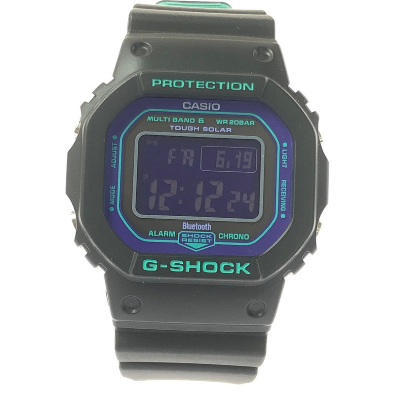 【中古美品】【メンズ】 G-SHOCK ジーショック DIGITAL GW-B5600BL-1 デジタル タフソーラー 時計 196-260620-ty-06-tagh カラー：ブラック/グリーン 万代Net店