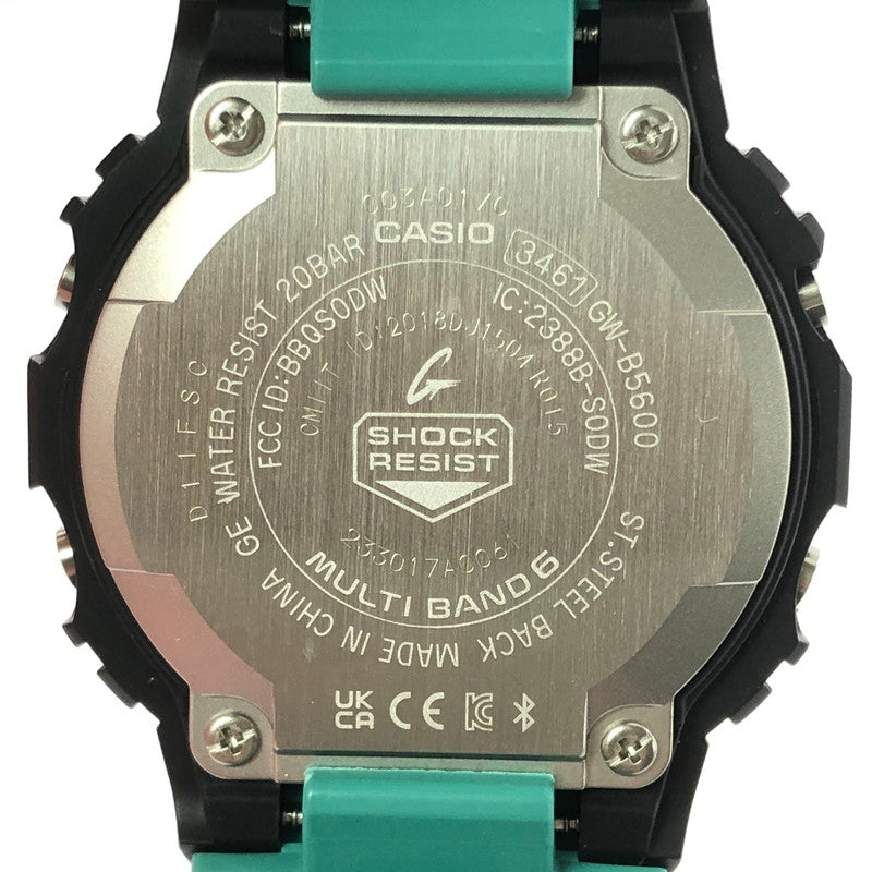 【中古美品】【メンズ】 G-SHOCK ジーショック DIGITAL GW-B5600BL-1 デジタル タフソーラー 時計 196-260620-ty-06-tagh カラー：ブラック/グリーン 万代Net店