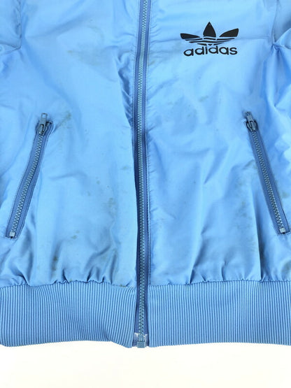 【現状渡し品】【メンズ】 ADIDAS アディダス TRACK JACKET トラックジャケット 万国旗タグ ライトアウター 146-231009-kk-18-tag サイズ：US XS カラー：ライトブルー 万代Net店
