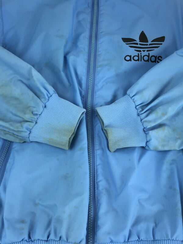【現状渡し品】【メンズ】 ADIDAS アディダス TRACK JACKET トラックジャケット 万国旗タグ ライトアウター 146-231009-kk-18-tag サイズ：US XS カラー：ライトブルー 万代Net店