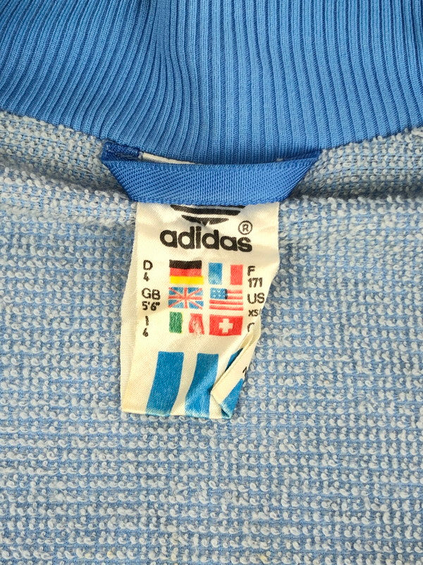 【現状渡し品】【メンズ】 ADIDAS アディダス TRACK JACKET トラックジャケット 万国旗タグ ライトアウター 146-231009-kk-18-tag サイズ：US XS カラー：ライトブルー 万代Net店