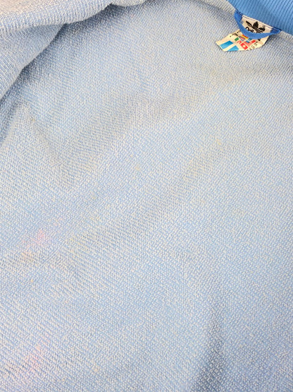 【現状渡し品】【メンズ】 ADIDAS アディダス TRACK JACKET トラックジャケット 万国旗タグ ライトアウター 146-231009-kk-18-tag サイズ：US XS カラー：ライトブルー 万代Net店