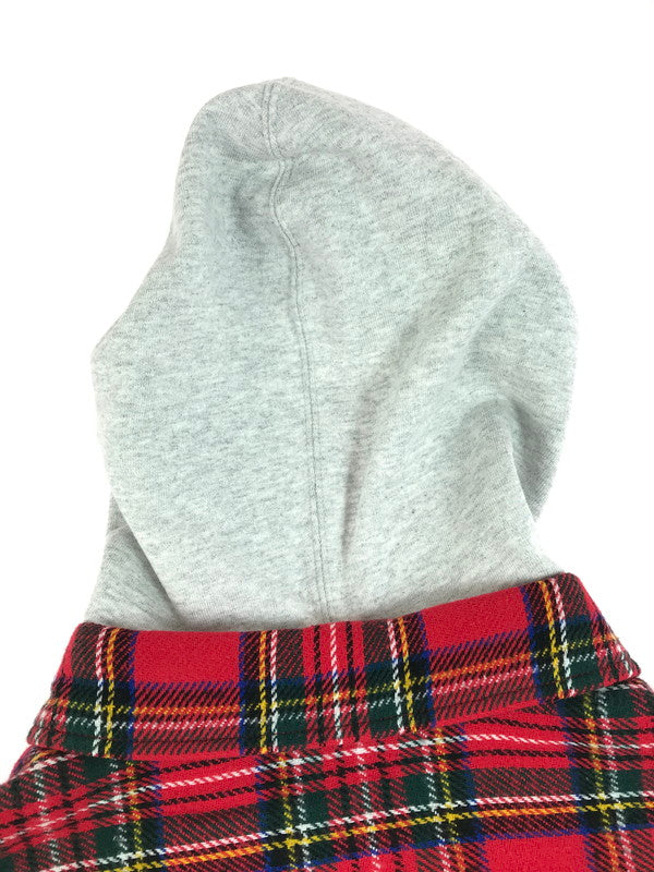 【中古品】【メンズ】 Supreme シュプリーム 23AW TARTAN FLANNEL HOODED SHIRT タータンチェック フランネル フーデッドシャツ 長袖シャツ 149-250807-hi-10-tag サイズ：S カラー：レッド 万代Net店