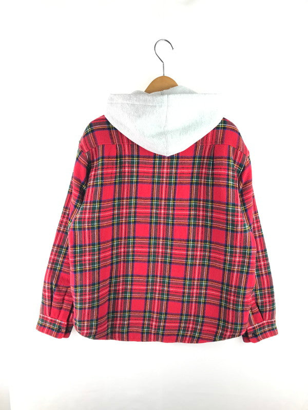 【中古品】【メンズ】 Supreme シュプリーム 23AW TARTAN FLANNEL HOODED SHIRT タータンチェック フランネル フーデッドシャツ 長袖シャツ 149-250807-hi-10-tag サイズ：S カラー：レッド 万代Net店