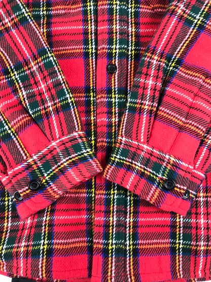【中古品】【メンズ】 Supreme シュプリーム 23AW TARTAN FLANNEL HOODED SHIRT タータンチェック フランネル フーデッドシャツ 長袖シャツ 149-250807-hi-10-tag サイズ：S カラー：レッド 万代Net店