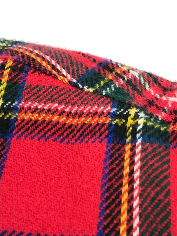 【中古品】【メンズ】 Supreme シュプリーム 23AW TARTAN FLANNEL HOODED SHIRT タータンチェック フランネル フーデッドシャツ 長袖シャツ 149-250807-hi-10-tag サイズ：S カラー：レッド 万代Net店