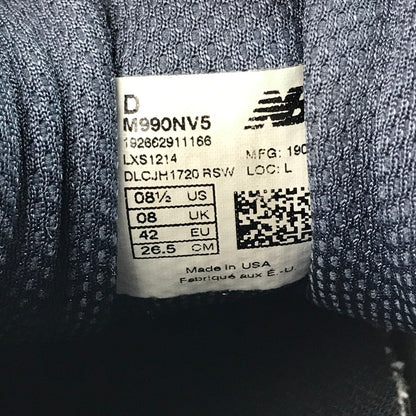 【中古品】【メンズ】 M990NV5 アメリカ製 スニーカー 靴 162-250410-yk-18-tag サイズ：26.5cm/US8.5 カラー：NAVY/SILVER 万代Net店