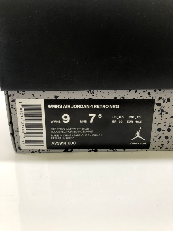 【中古品】【メンズ/レディース】 NIKE ナイキ AV3914-600 WMNS AIR JORDAN 4 RETRO FIRE RED SINGLES DAY 2018 靴 シューズ スニーカー 160-260823-AS-12-hon サイズ：26cm カラー：レッド 万代Net店