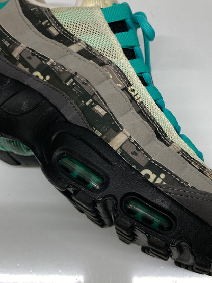 【現状渡し品】【メンズ】 NIKE ナイキ × ATOMOS アトモス 別注 コラボ AIR MAX 95 PRNT WE LOVE NIKE AQ0925-001 エアマックス95 プリント ウィー ラブ ナイキ スニーカー 靴 160-260718-kk-08-hon カラー：BLACK/CLEAR JADE-MEDIUM ASH 万代Net店