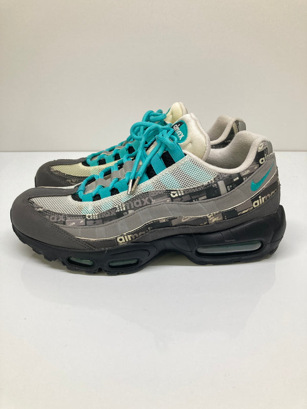 【現状渡し品】【メンズ】 NIKE ナイキ × ATOMOS アトモス 別注 コラボ AIR MAX 95 PRNT WE LOVE NIKE AQ0925-001 エアマックス95 プリント ウィー ラブ ナイキ スニーカー 靴 160-260718-kk-08-hon カラー：BLACK/CLEAR JADE-MEDIUM ASH 万代Net店