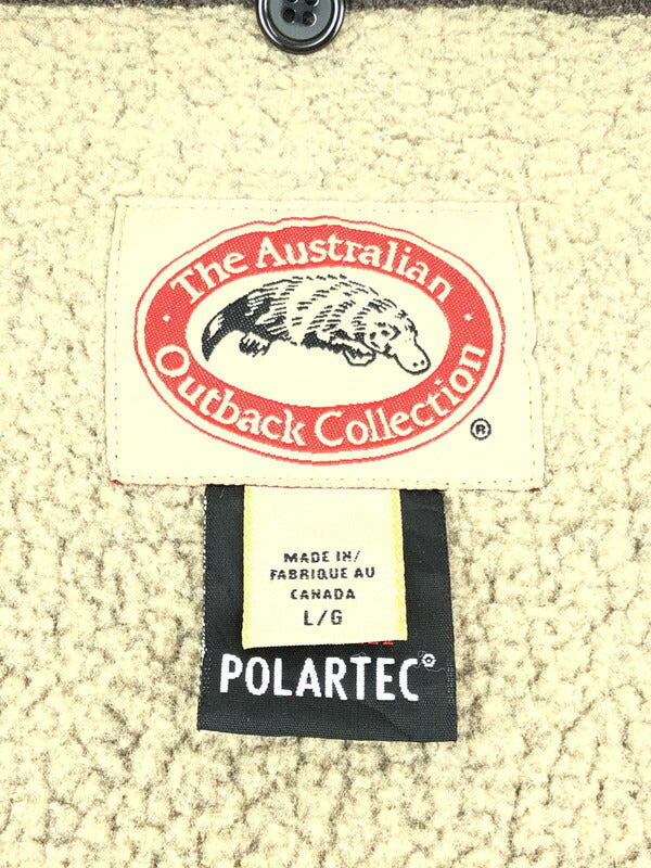 【中古品】【メンズ】 THE AUSTRALIAN OUTBACK COLLECTION ジオーストラリアンオートバックコレクション FLEECE VEST フリースベスト 146-231218-mo-18-tag サイズ：L カラー：ブラウン 万代Net店