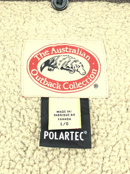 【中古品】【メンズ】 THE AUSTRALIAN OUTBACK COLLECTION ジオーストラリアンオートバックコレクション FLEECE VEST フリースベスト 146-231218-mo-18-tag サイズ：L カラー：ブラウン 万代Net店