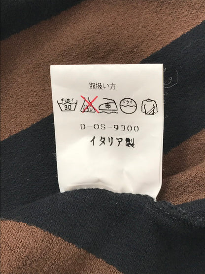 【中古品】【レディース】 FENDI フェンディPEQUAN TEE D-OS-9300 ペカン ストライプ パイル Tシャツ 半袖Tシャツ 170-260630-na-06-tagh サイズ：L 44 カラー：ブラック/ブラウン 万代Net店