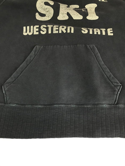 【現状渡し品】【メンズ】 DUBBLE WORKS ダブルワークス SKI WESTERN STATE PULLOVER HOODIE プルオーバーフーディー パーカー 145-240219-kk-25-tag サイズ：S カラー：DARK GRAY 万代Net店