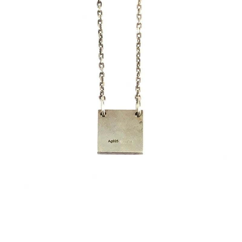 【中古品】【レディース】 GUCCI グッチ スクエアプレートチャームネックレス 223514 アクセサリー 182-240201-kk-22-tag カラー：シルバー 万代Net店