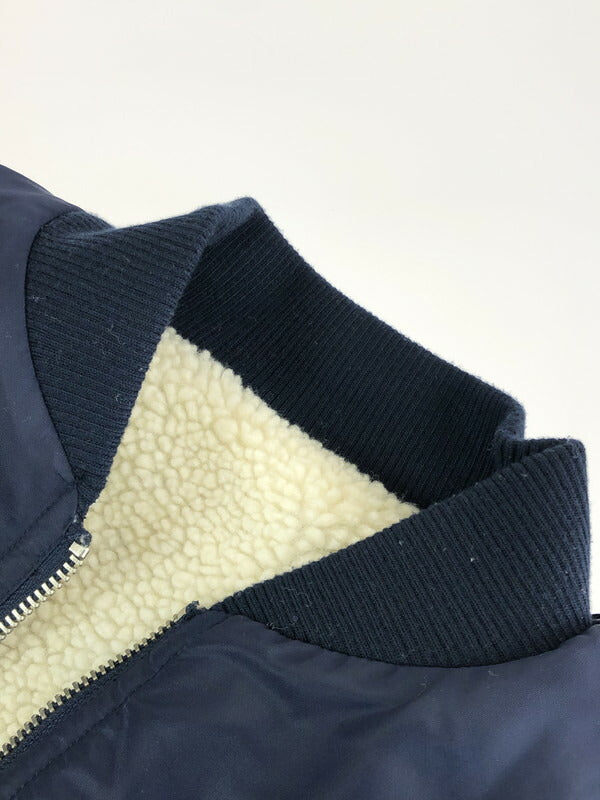 【中古品】【メンズ】 NO ID. ノーアイディー 19AW REVERSIBLE BOA COAT 845006-276C リバーシブル ボアコート アウター 140-231029-kk-01-tag サイズ：ONE カラー：アイボリー/ネイビー 万代Net店