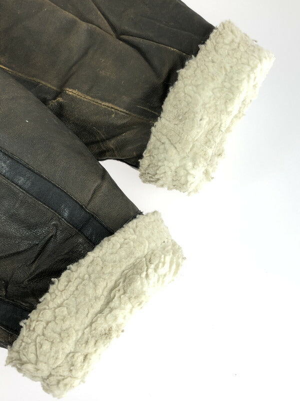 【現状渡し品】【メンズ】 UNKNOWN VINTAGE LEATHER FLIGHT JACKET ヴィンテージ レザーフライトジャケット アウター 145-230930-kk-21-tag サイズ：L カラー：ブラウン 万代Net店