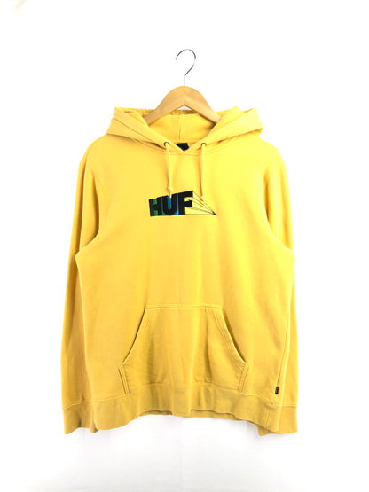 【中古品】【メンズ】 HUF ハフ SPECTRUM P O HOODIE ロゴ フーディー プルオーバーパーカー 142-260516-na-17-tagh サイズ：M カラー：イエロー 万代Net店