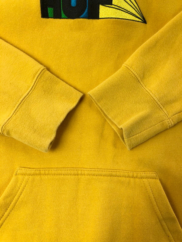 【中古品】【メンズ】 HUF ハフ SPECTRUM P O HOODIE ロゴ フーディー プルオーバーパーカー 142-260516-na-17-tagh サイズ：M カラー：イエロー 万代Net店