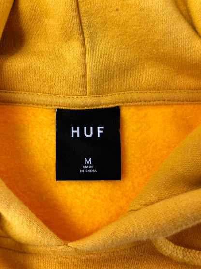 【中古品】【メンズ】 HUF ハフ SPECTRUM P O HOODIE ロゴ フーディー プルオーバーパーカー 142-260516-na-17-tagh サイズ：M カラー：イエロー 万代Net店