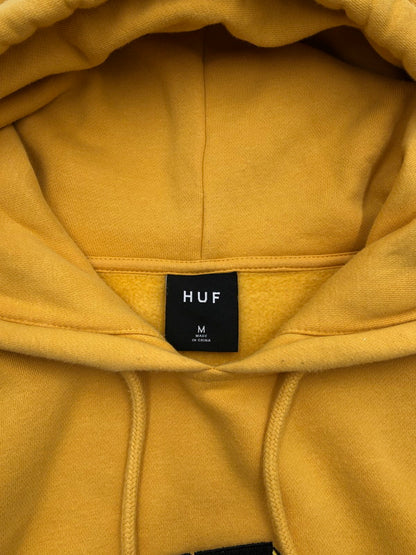 【中古品】【メンズ】 HUF ハフ SPECTRUM P O HOODIE ロゴ フーディー プルオーバーパーカー 142-260516-na-17-tagh サイズ：M カラー：イエロー 万代Net店