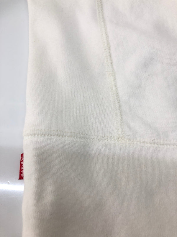 【中古品】【メンズ】 Supreme シュプリーム × Comme des Garcons SHIRT コムデギャルソンシャツ 別注 コラボ 17SS BOX LOGO HOODED SWEATSHIRT ボックスロゴ フーデッドスウェットシャツ パーカー 149-260711-kk-07-hon サイズ：M カラー：ホワイト 万代Net店
