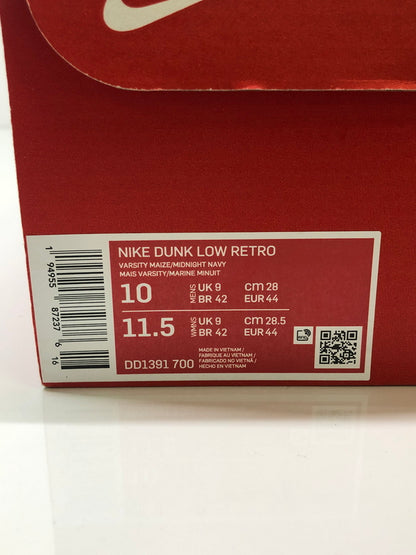 【中古品】【メンズ】 NIKE ナイキ DD1391-700 DUNK LOW RETRO MICHIGAN 靴 シューズ スニーカー 160-260823-AS-9-hon サイズ：28cm カラー：ブラック/イエロー 万代Net店
