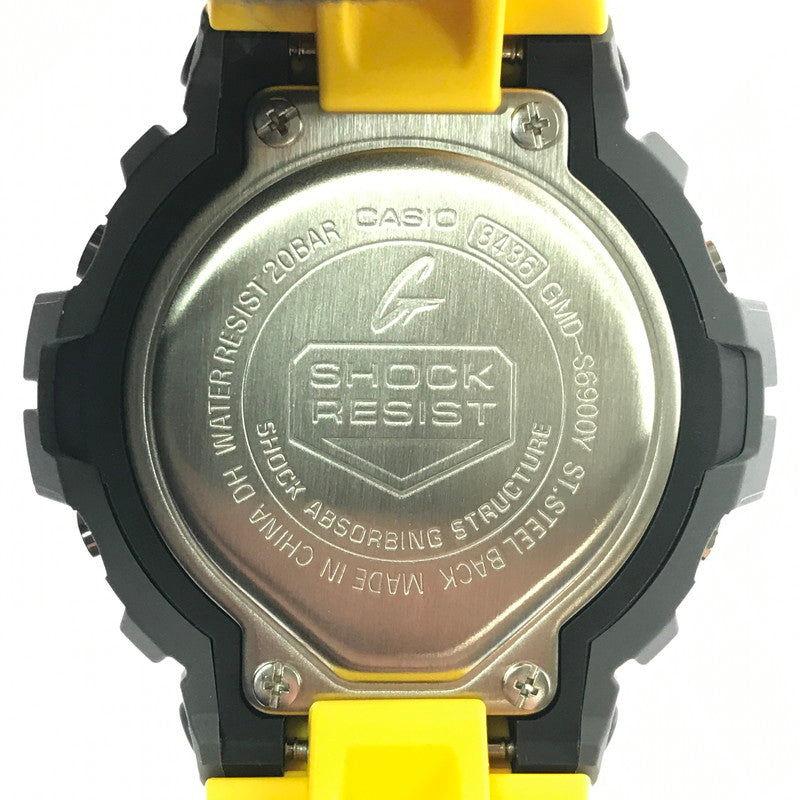 【中古美品】【メンズ】 G-SHOCK ジーショック DIGITAL GMD-S6900Y-9 クォーツ デジタル 腕時計 196-260617-rt-02-tagh カラー：イエロー 万代Net店