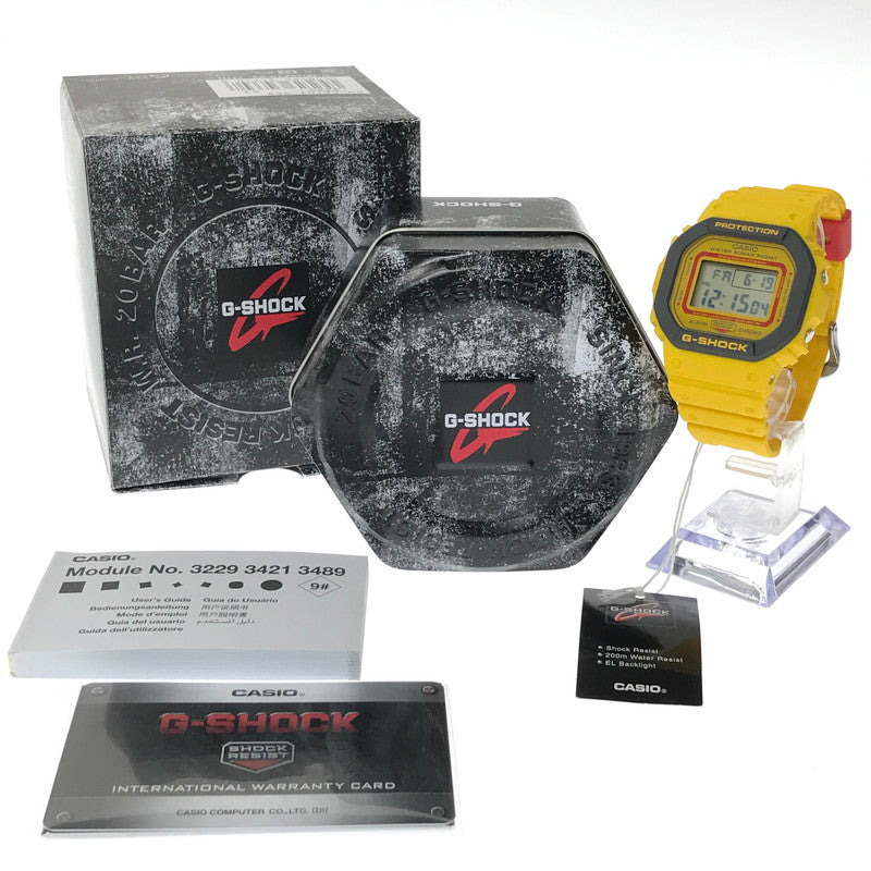 【中古美品】【メンズ】 G-SHOCK ジーショック 5600 SERIES DW-5610Y-9DR デジタル クォーツ 腕時計 アクセサリー 196-260620-rt-07-tagh カラー：イエロー 万代Net店