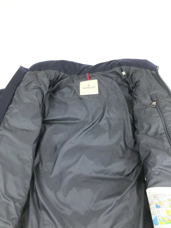 【中古品】【メンズ】 MONCLER モンクレール MONTGENEVRE D20914033805 54272 モンジュネーブ ダウンジャケット アウター 141-231009-kk-38-tag カラー：ネイビー 万代Net店