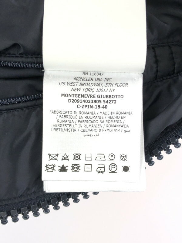 【中古品】【メンズ】 MONCLER モンクレール MONTGENEVRE D20914033805 54272 モンジュネーブ ダウンジャケット アウター 141-231009-kk-38-tag カラー：ネイビー 万代Net店