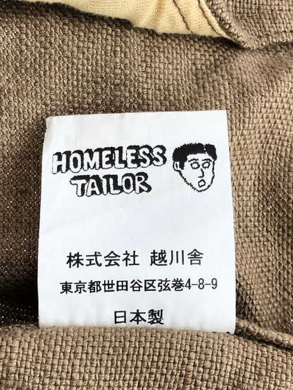 【中古品】【メンズ】  HOMELESS TAILOR ホームレステイラー MILITARY JACKET HTK-22-SS-003 ミリタリージャケット アウター 140-240324-mo-5-tag サイズ：F カラー：ブラウン 万代Net店