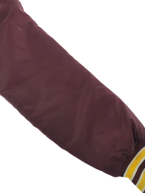 【中古品】【メンズ】 ULTIMATE SPORTWEAR アルティメット スポーツウェア NYLON STADIUM JACKET ナイロン スタジアムジャケット スタジャン アウター 146-260921-na-14-tagh サイズ：サイズ表記なし 下記参照 カラー：ボルドー系 万代Net店