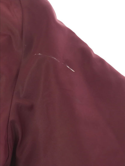 【中古品】【メンズ】 ULTIMATE SPORTWEAR アルティメット スポーツウェア NYLON STADIUM JACKET ナイロン スタジアムジャケット スタジャン アウター 146-260921-na-14-tagh サイズ：サイズ表記なし 下記参照 カラー：ボルドー系 万代Net店