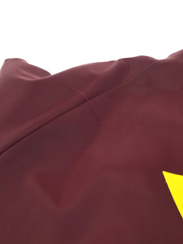 【中古品】【メンズ】 ULTIMATE SPORTWEAR アルティメット スポーツウェア NYLON STADIUM JACKET ナイロン スタジアムジャケット スタジャン アウター 146-260921-na-14-tagh サイズ：サイズ表記なし 下記参照 カラー：ボルドー系 万代Net店