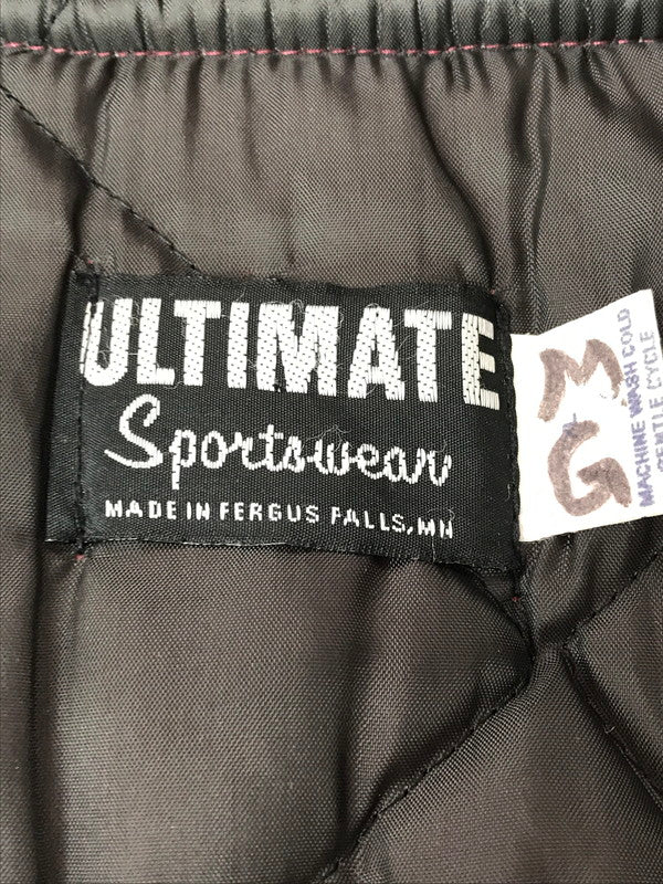 【中古品】【メンズ】 ULTIMATE SPORTWEAR アルティメット スポーツウェア NYLON STADIUM JACKET ナイロン スタジアムジャケット スタジャン アウター 146-260921-na-14-tagh サイズ：サイズ表記なし 下記参照 カラー：ボルドー系 万代Net店